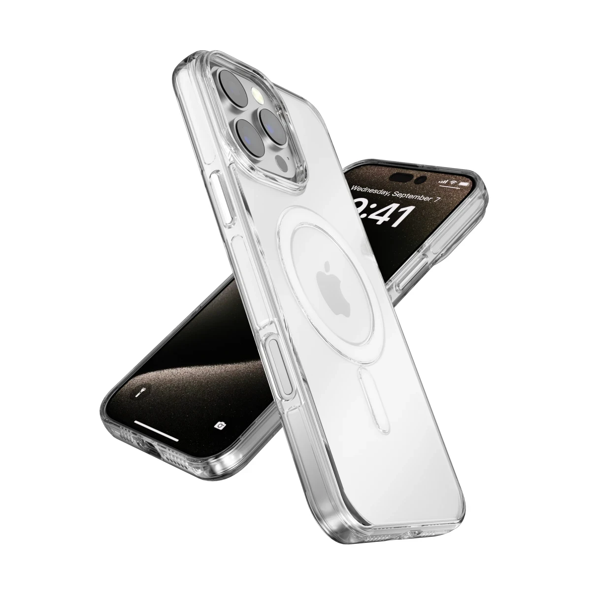 Joko Apple iPhone 16 Gleam PC Sert Magsafe Kılıf - Şeffaf-Siyah