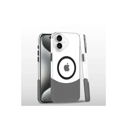 Joko Apple iPhone 16 Plus Carbon Puzzle Magsafe Kapak - Beyaz