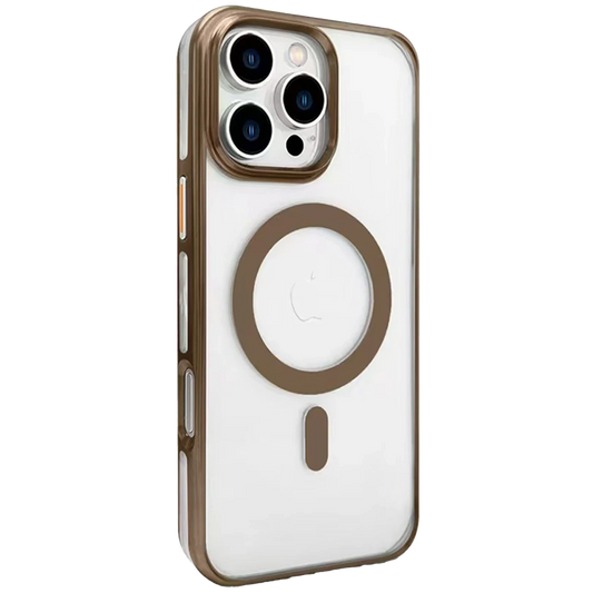 Joko Apple iPhone 16 Pro Gleam PC Sert Magsafe Kılıf - Kahverengi