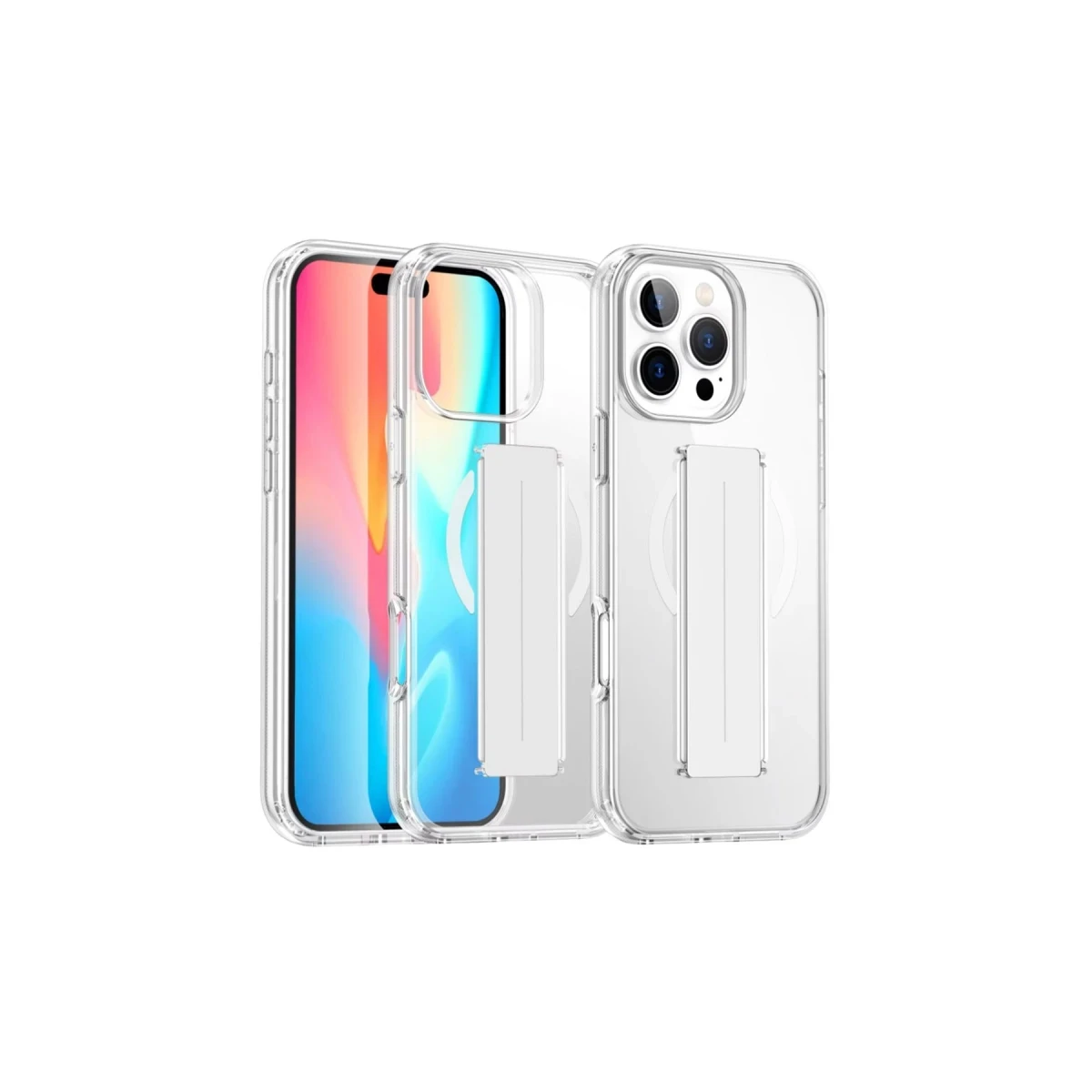 Joko Apple iPhone 16 Pro Max Kılıf Alfa Magsafe Standlı Kapak - Şeffaf