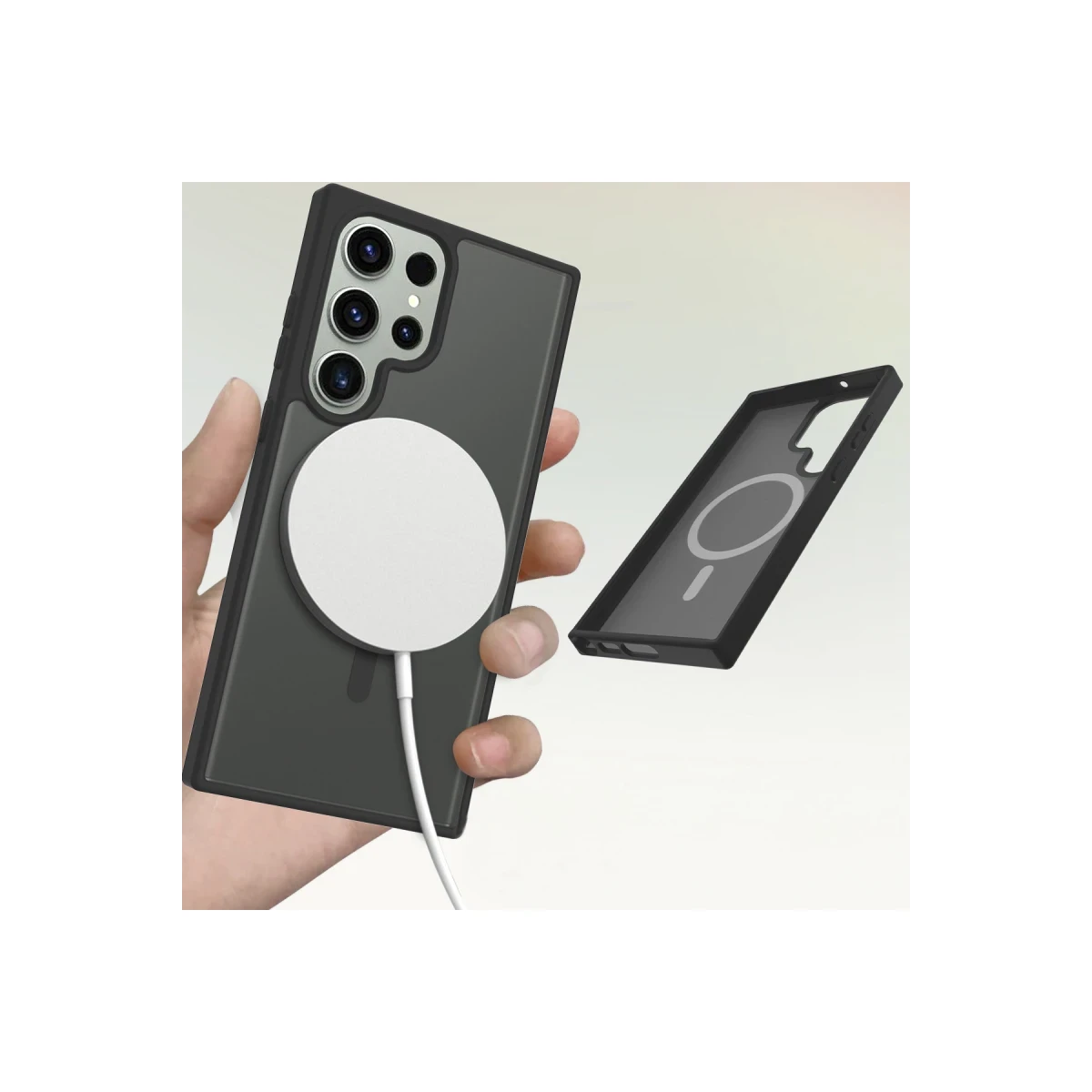 Joko Samsung Galaxy S23 Ultra Jota Magsafe Kapak - Derin Mor