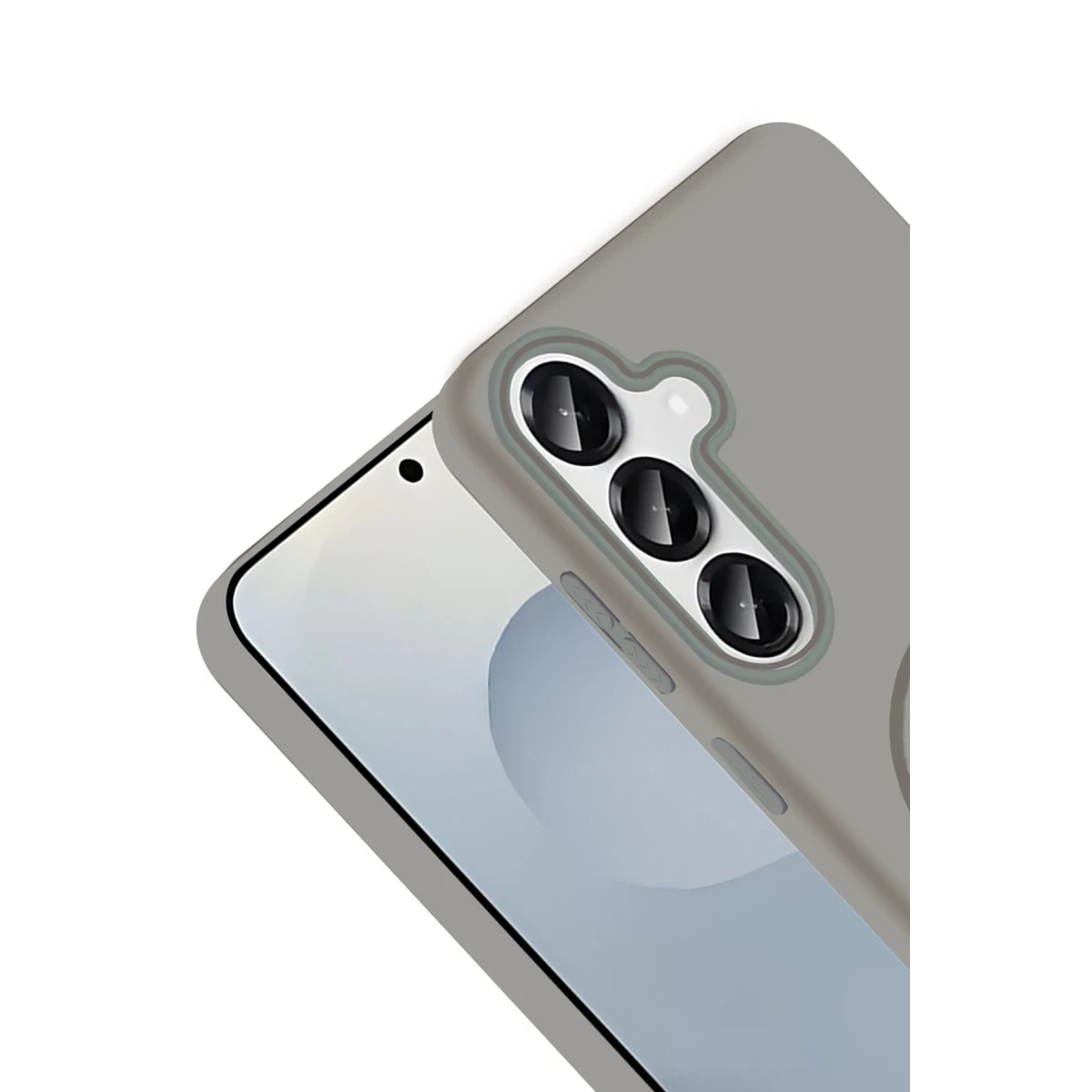 Joko Samsung Galaxy S25 Broş Magsafe Kapak - Çöl Titanyum