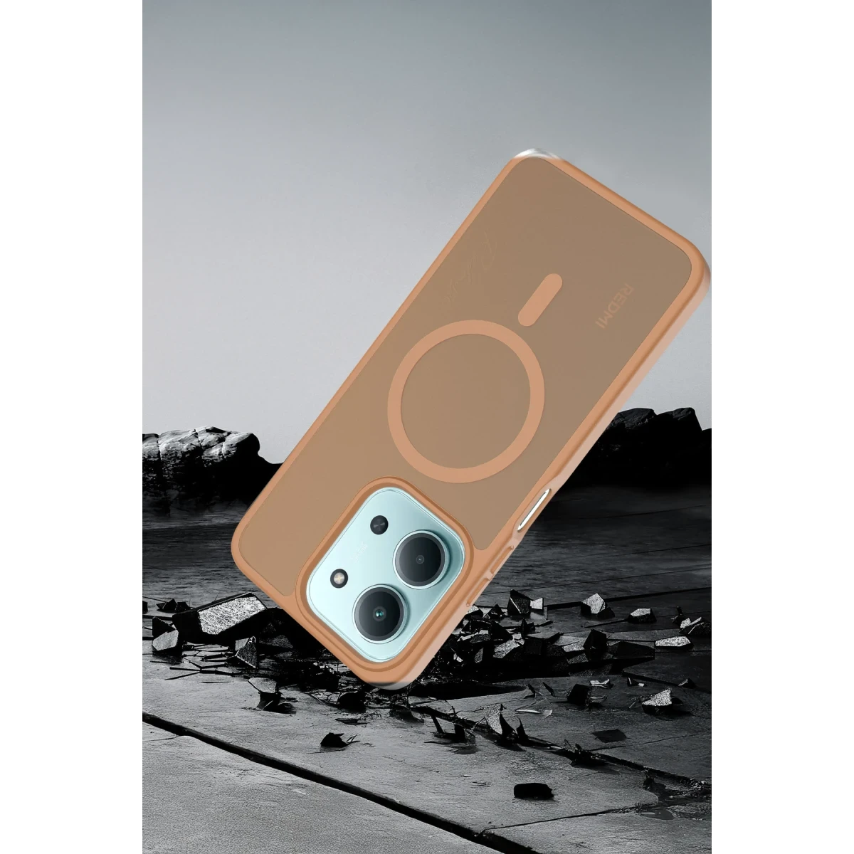 Joko Xiaomi Redmi 15C 4G Jota Magsafe Kapak - Çöl Titanyum