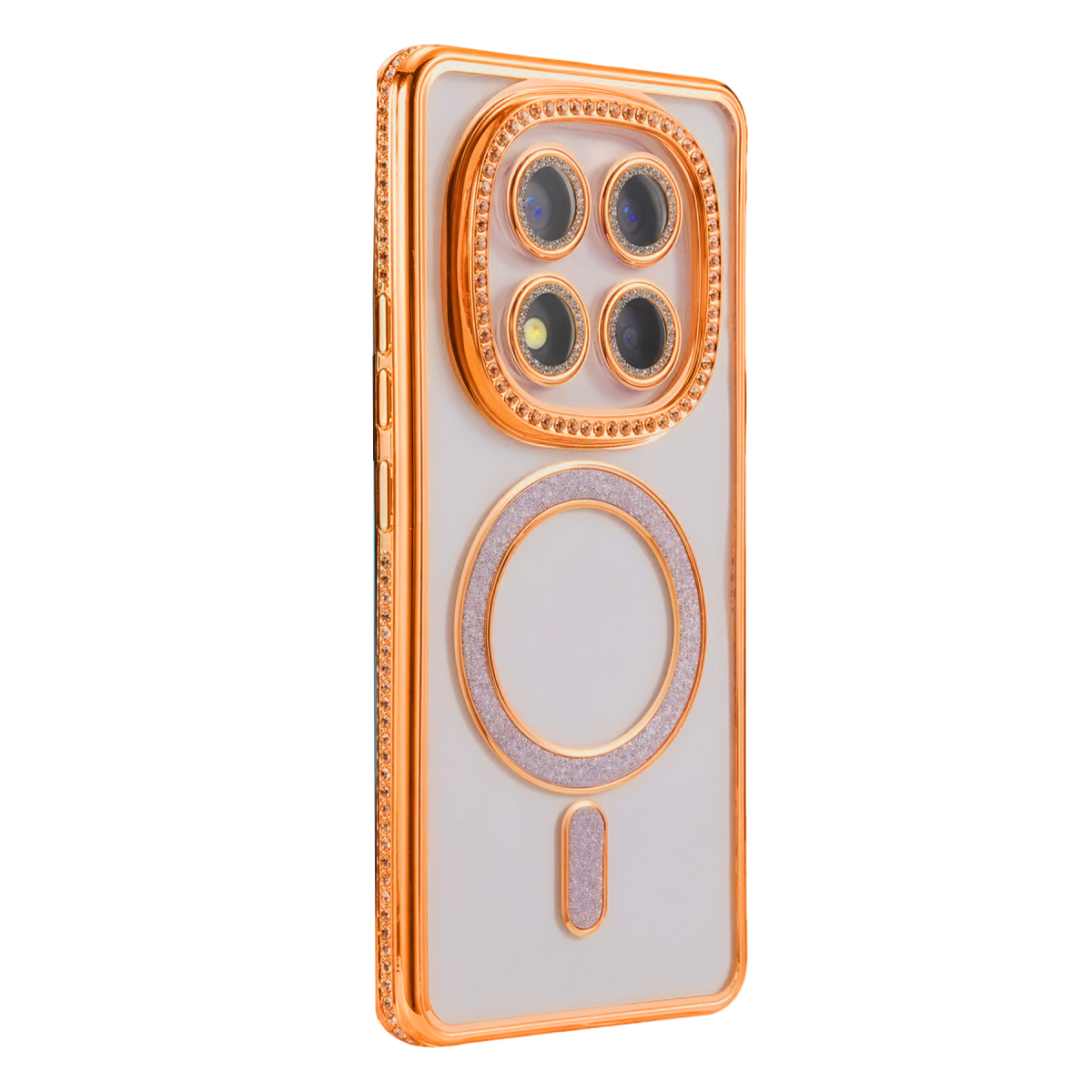 Xiaomi Redmi Note 15 4G Joke Simli Magneticsafe Kılıf - Turuncu