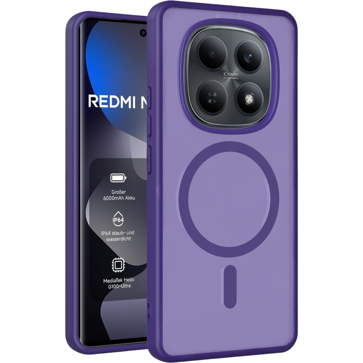 Joko Xiaomi Redmi Note 15 Pro 5G Jota Magsafe Kapak - Derin Mor