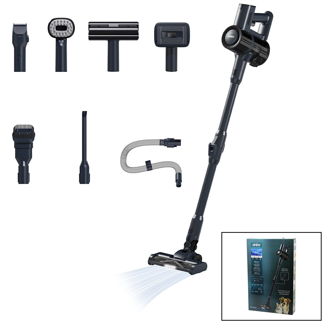 KABLOSUZ SARJLI SÜPÜRGE 1LT HAZNE DİKEY SARJ SVC-8634 (4887)