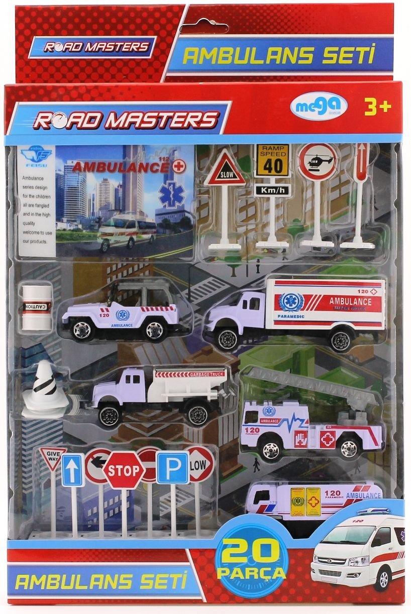 Kamyonlu Metal Ambulans Seti  Jp9105