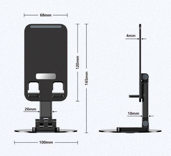 Katlanabilir Telefon Tutucu Stand Yuvarlak Tabanlı (4887)