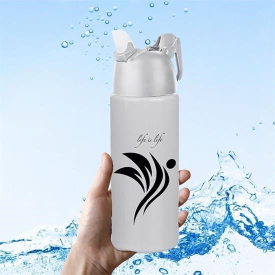 Kilitlenebilen Matara Güvenlikli Suluk Sporcu Matarası Spor Su Şişesi İçecek Şişesi 700ml (4887)