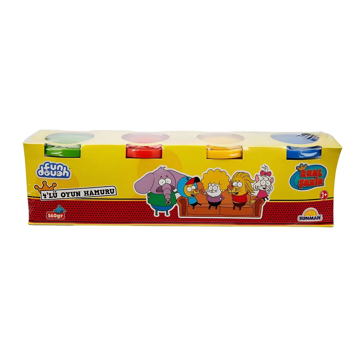 Kral Şakir 4'lü Oyun Hamuru 560 gr S01002473