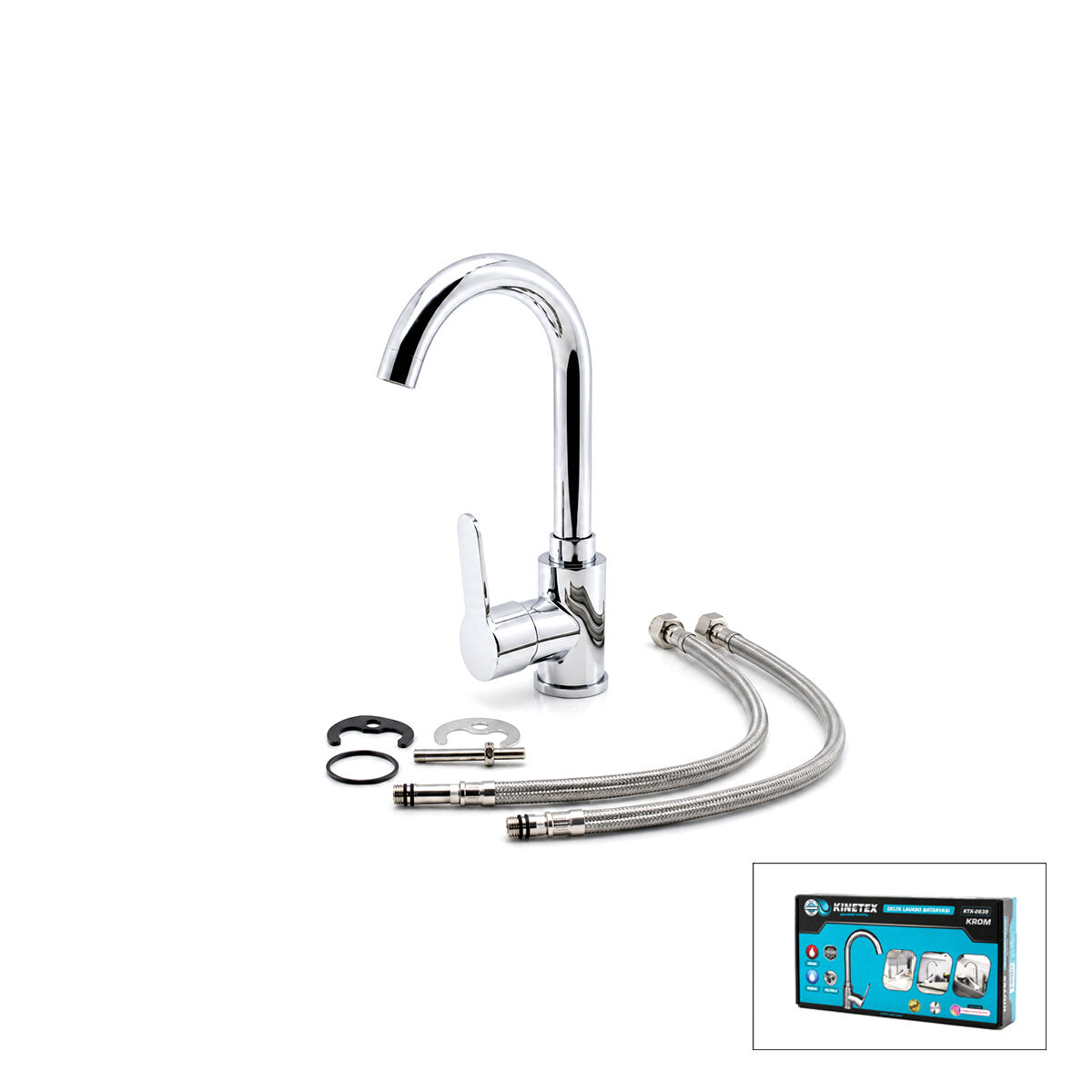 KROM DELTA LAVABO BATARYASI AÇ KAPA KTX-2639 (4887)