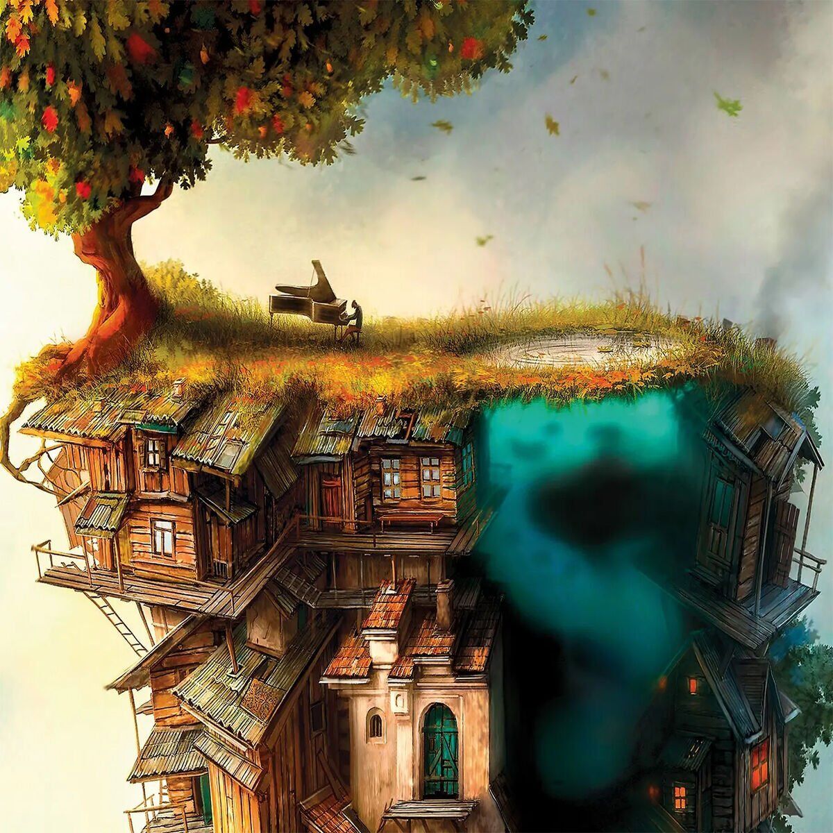 20777 PUZZLE 1000 PLANİST ON THE ROOFTOP