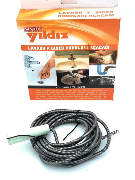 Lavabo Ve Gider Boru Açacağı (3 Metre) (4887)