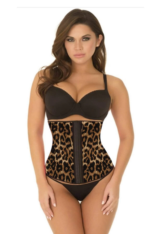 Terletici Agraflı Bel Korse - Leopar - KLBN30774
