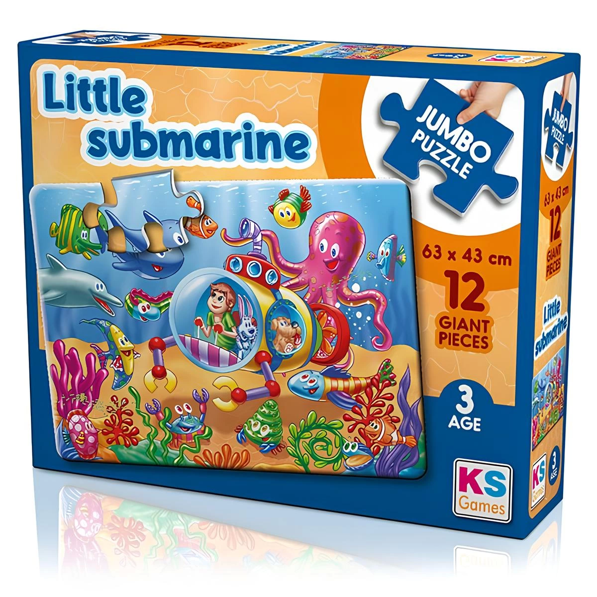 Little Submarine 12 Parça Jumbo Boy Puzzle