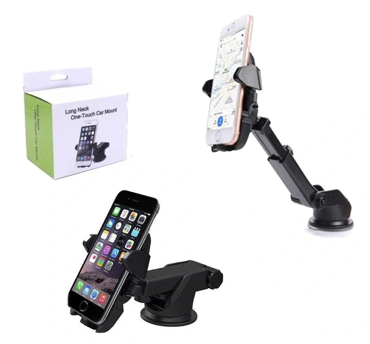 Long Neck One Touch Car Mount Araç İçi Telefonu Tutucu (4887)