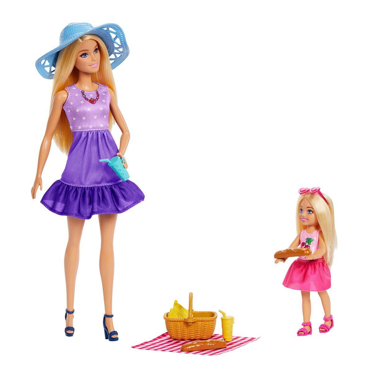JBF43 Barbie Malibu ve Chelsea ve Aksesuarları