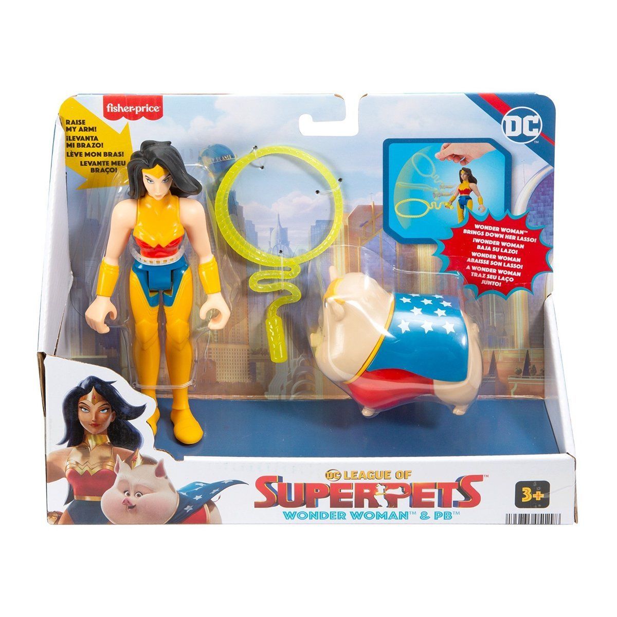 HGL01 Imaginext DC League of Super Pets -  Kahramanlar ve Hayvanlar - Stokta Olan Gönderilir