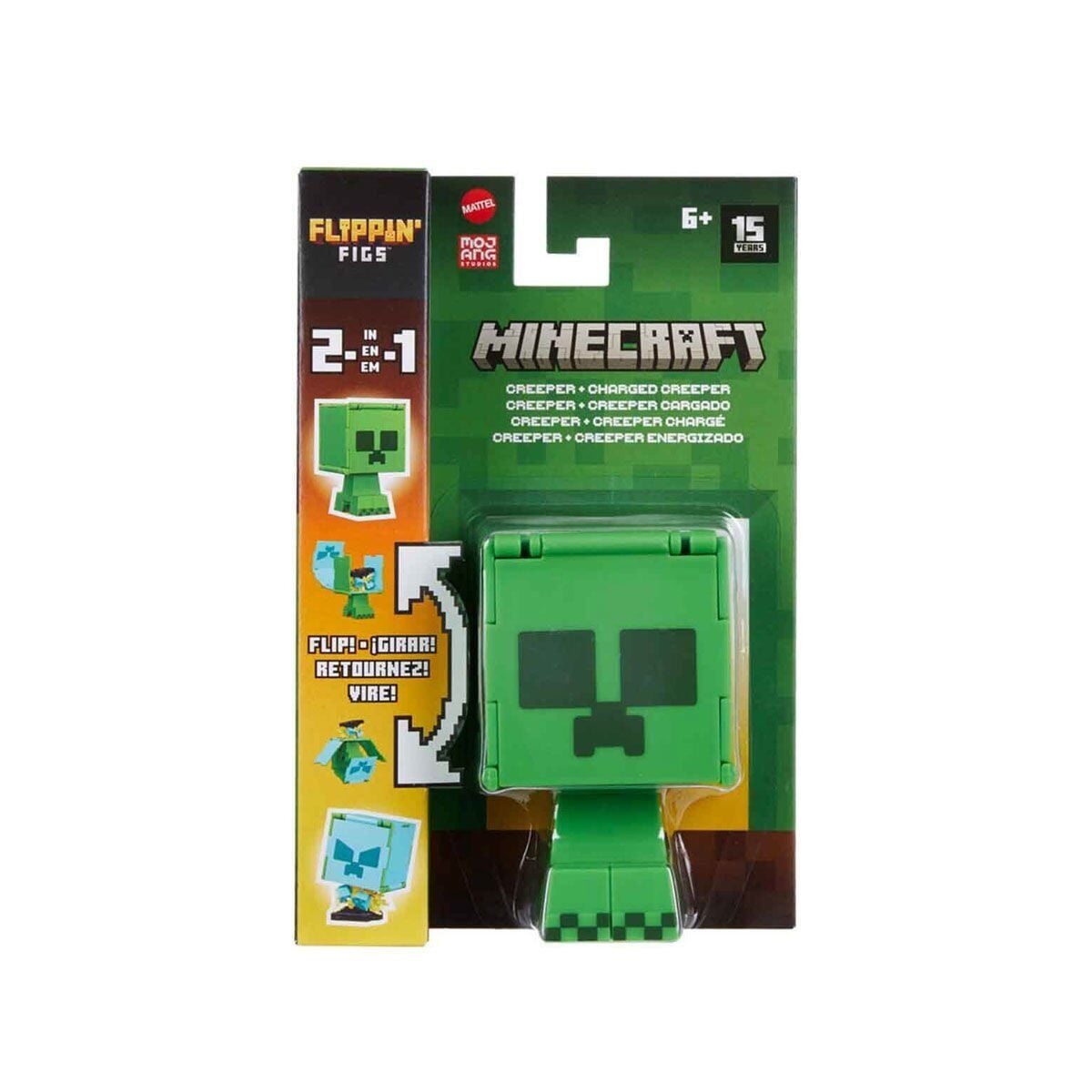 HTL43 Minecraft Flippin' Figs 2si 1 Arada Figürler - 1 Adet Stokta Olan Gönderilir