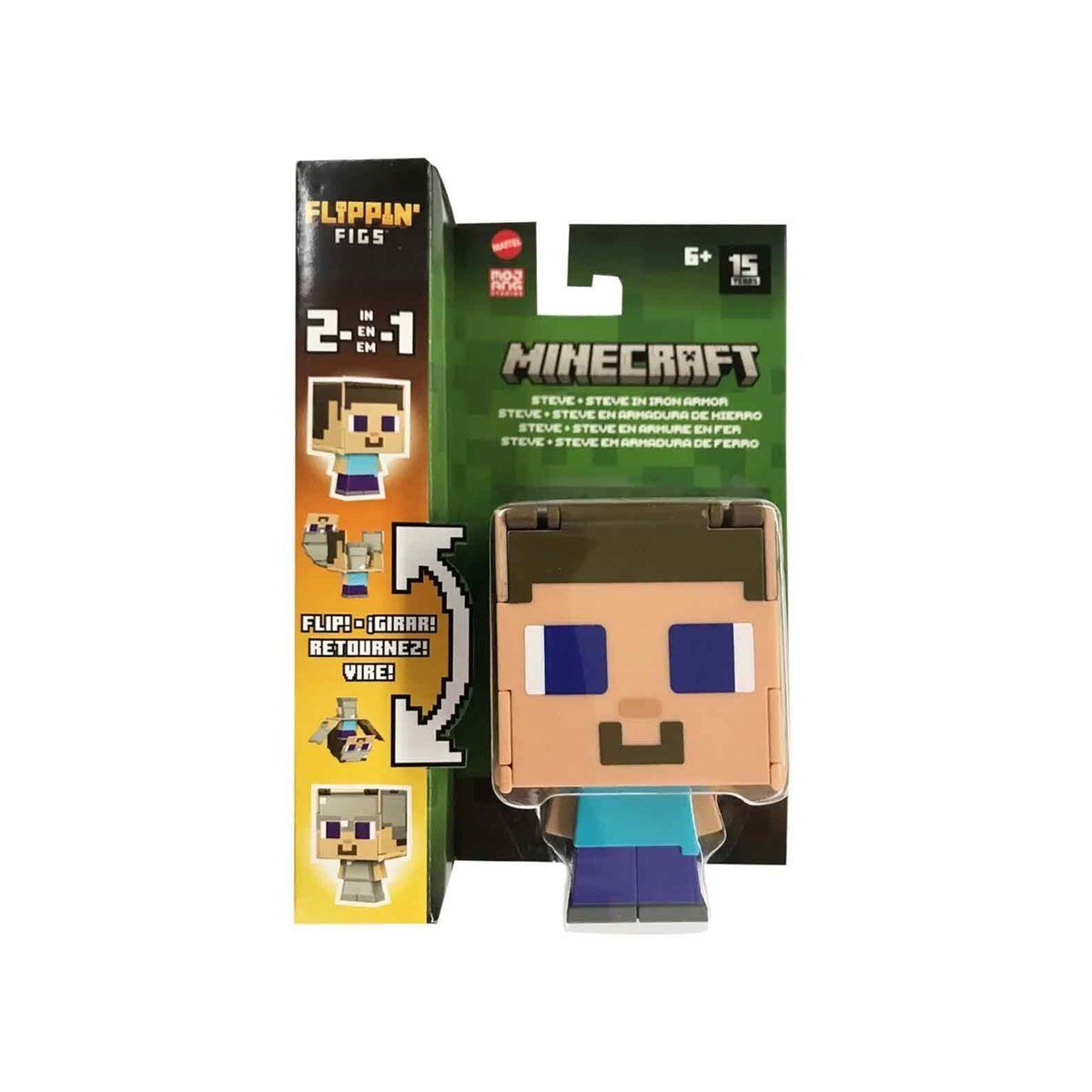 HTL43 Minecraft Flippin' Figs 2si 1 Arada Figürler - 1 Adet Stokta Olan Gönderilir