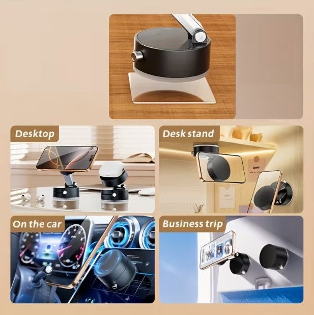 Mıknatıslı Katlanabilir Telefon Tutucu - Torpido ve Cam Uyumlu (4887)