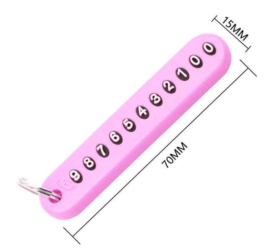 Mini Anahtarlık, Çanta, Araba İçin Çok Amaçlı Numaratör (4887)