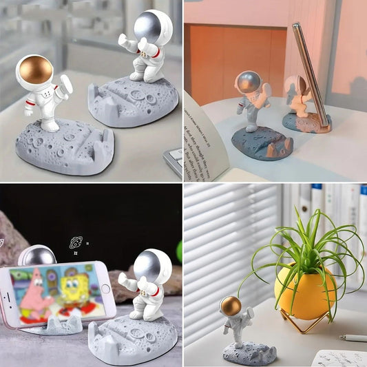 Mini Astronot Model Telefon ve Tablet Tutucu Standı (4887)
