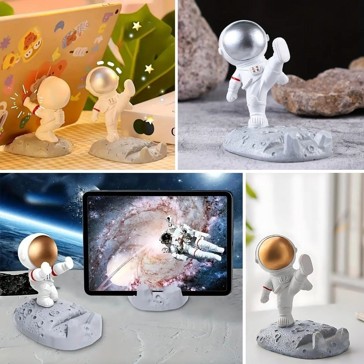 Mini Astronot Model Telefon ve Tablet Tutucu Standı (4887)