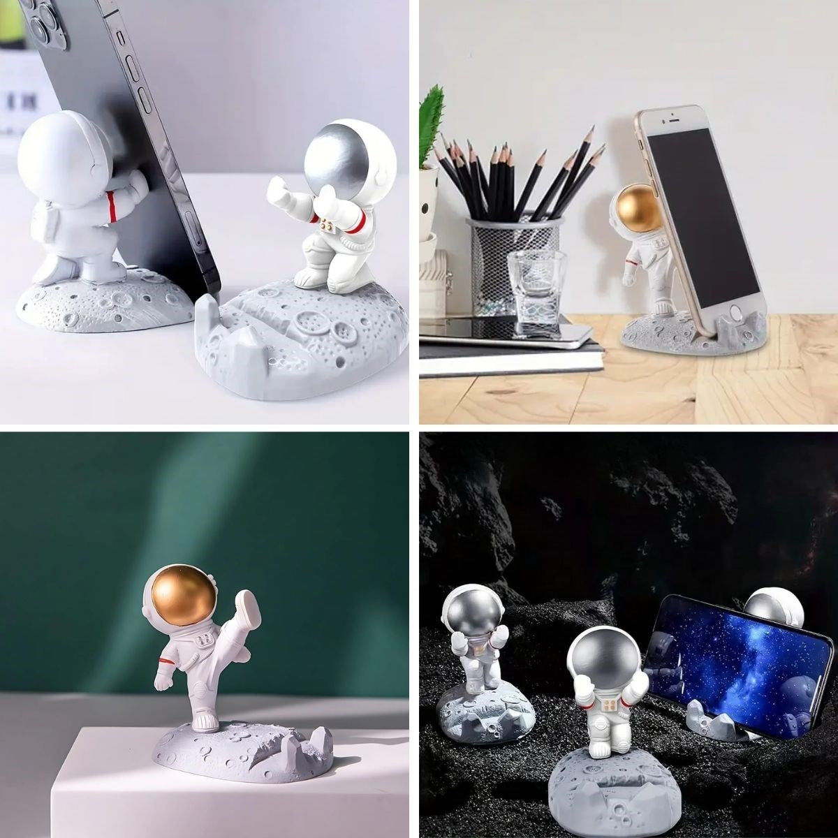 Mini Astronot Model Telefon ve Tablet Tutucu Standı (4887)