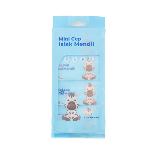 Mini Cep Islak Mendil Günlük Pratik 8'li Paket (4887)