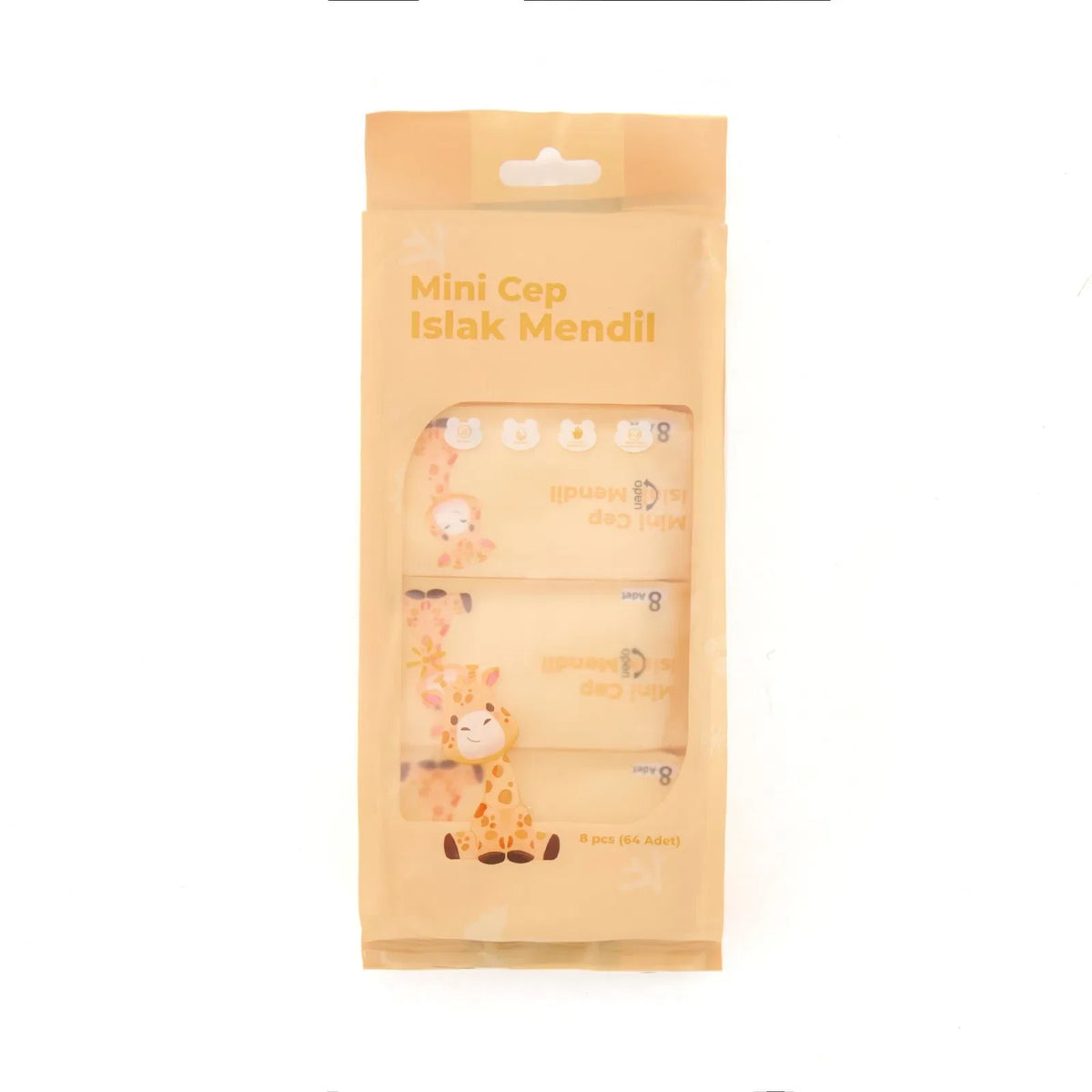 Mini Cep Islak Mendil Günlük Pratik 8'li Paket (4887)