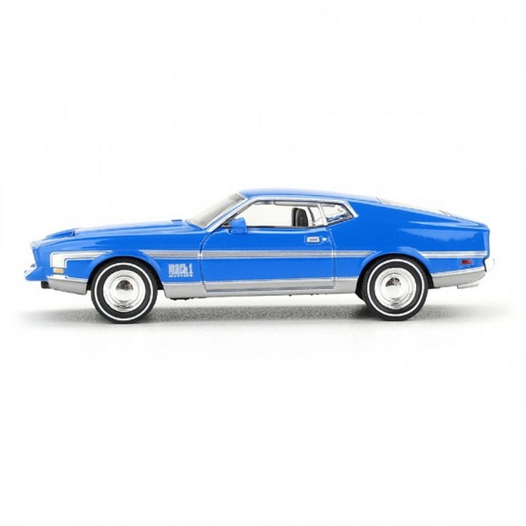 Mini GT 1/64 Ford Mustang Mach 1 Grabber Blue