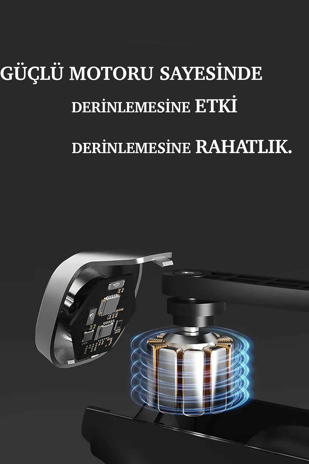Mini Profesyonel Şarjlı Masaj Aleti 4 Başlıklı KH-800 (4887)
