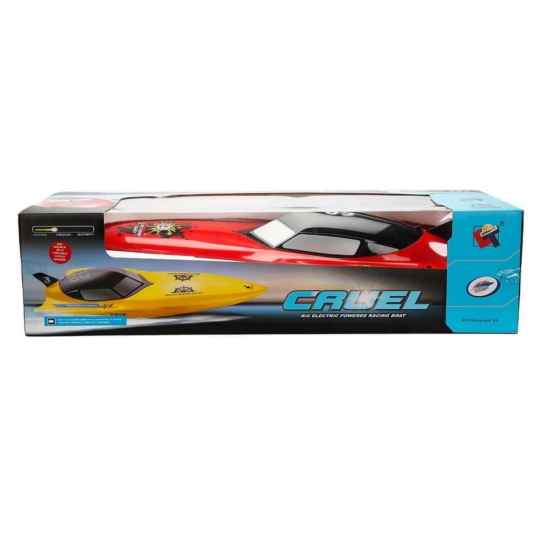 Motorlu USB Şarjlı Uzaktan Kumandalı Yarış Teknesi 74 cm