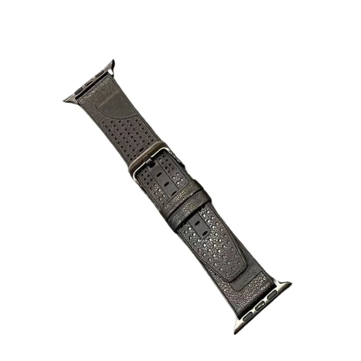 Movenchy Apple Watch 45mm Buff Deri Kordon - Siyah