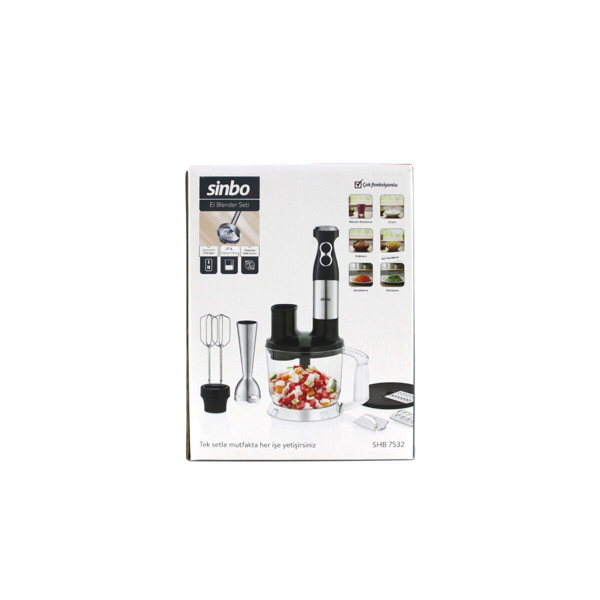 MULTİ BLENDER SETİ 2LT HAZNELİ SHB-7532 (4887)