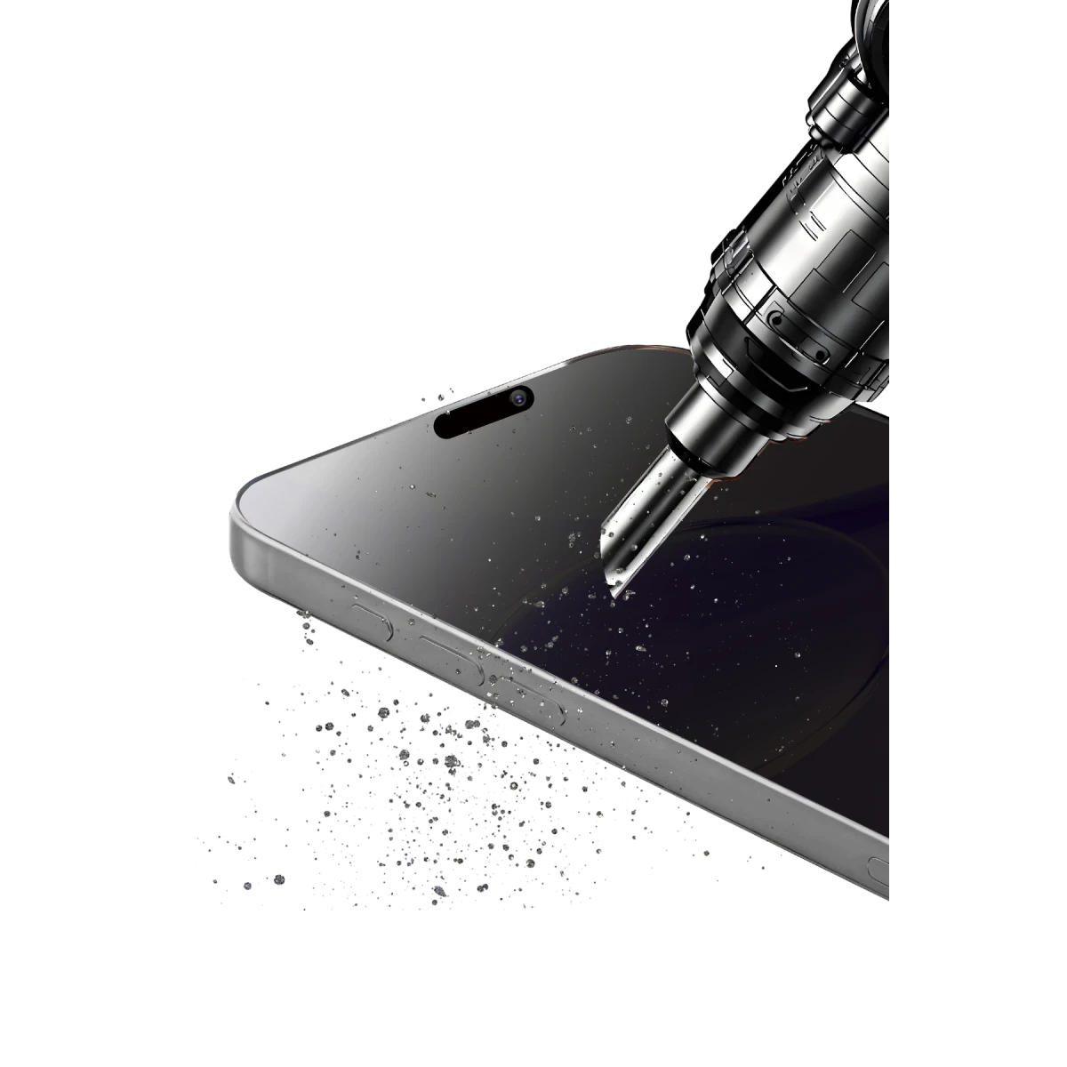 Apple iPhone 11 Bilvis 5in1 5D Magic Hayalet Cam Ekran Koruyucu - Siyah