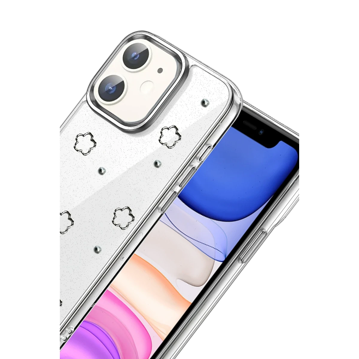 Apple iPhone 11 Fiyonk Desenli Kapak - Desen 2