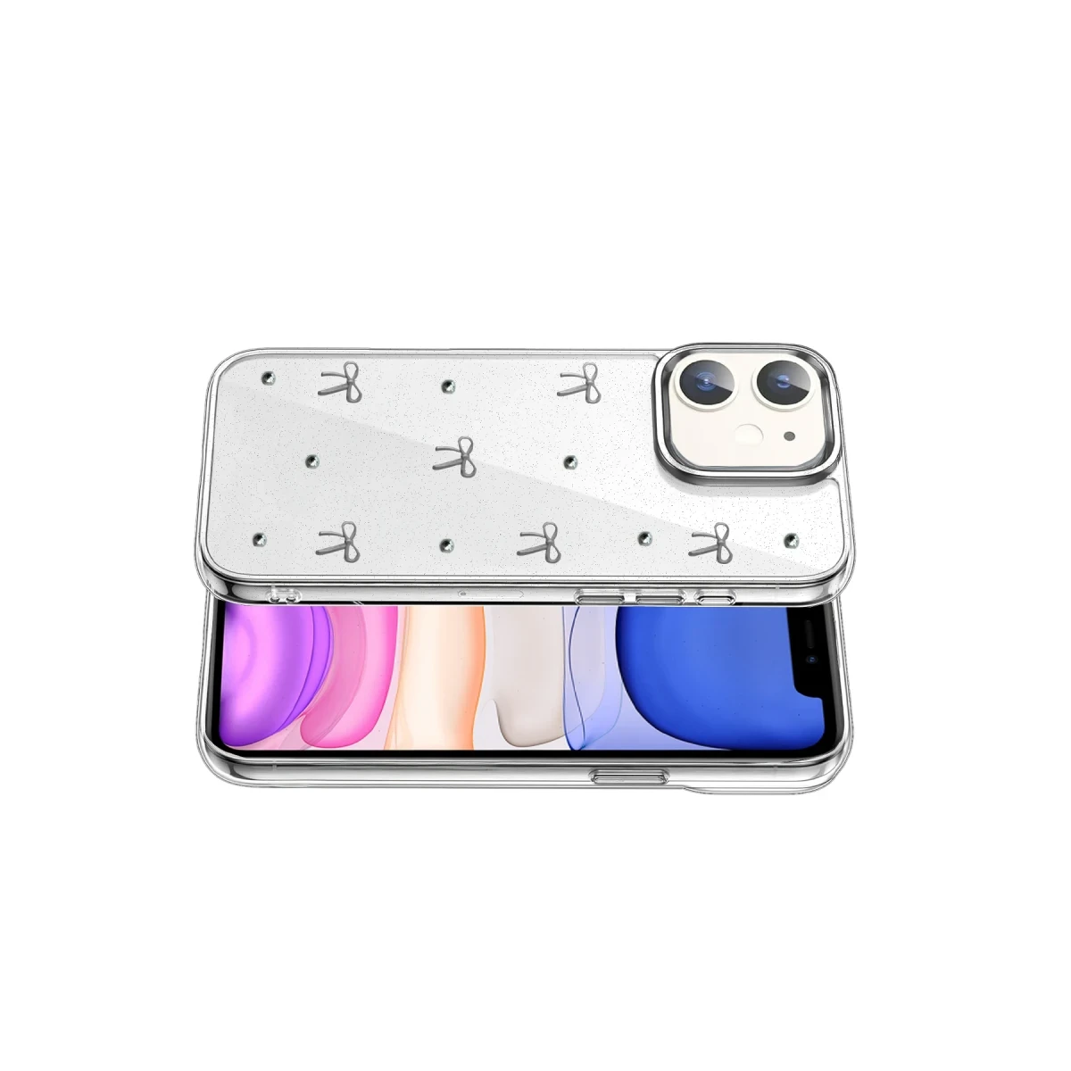 Apple iPhone 11 Fiyonk Desenli Kapak - Desen 5