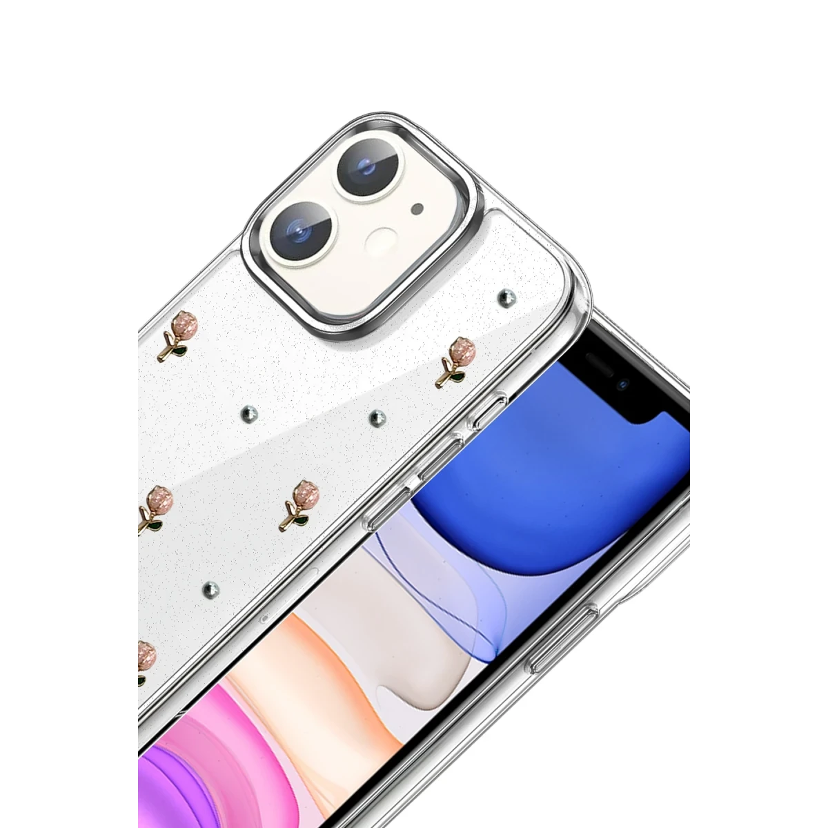 Apple iPhone 11 Fiyonk Desenli Kapak - Desen 6