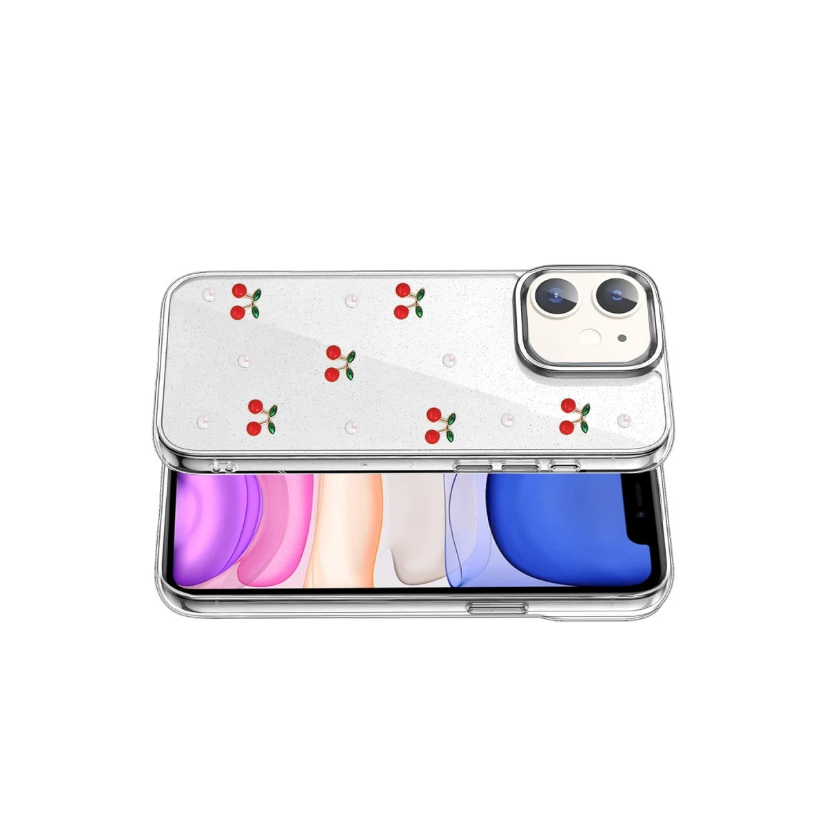 Apple iPhone 11 Fiyonk Desenli Kapak - Desen 9