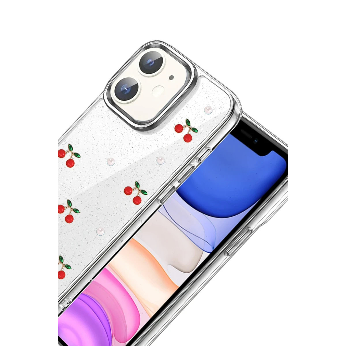 Apple iPhone 11 Fiyonk Desenli Kapak - Desen 9