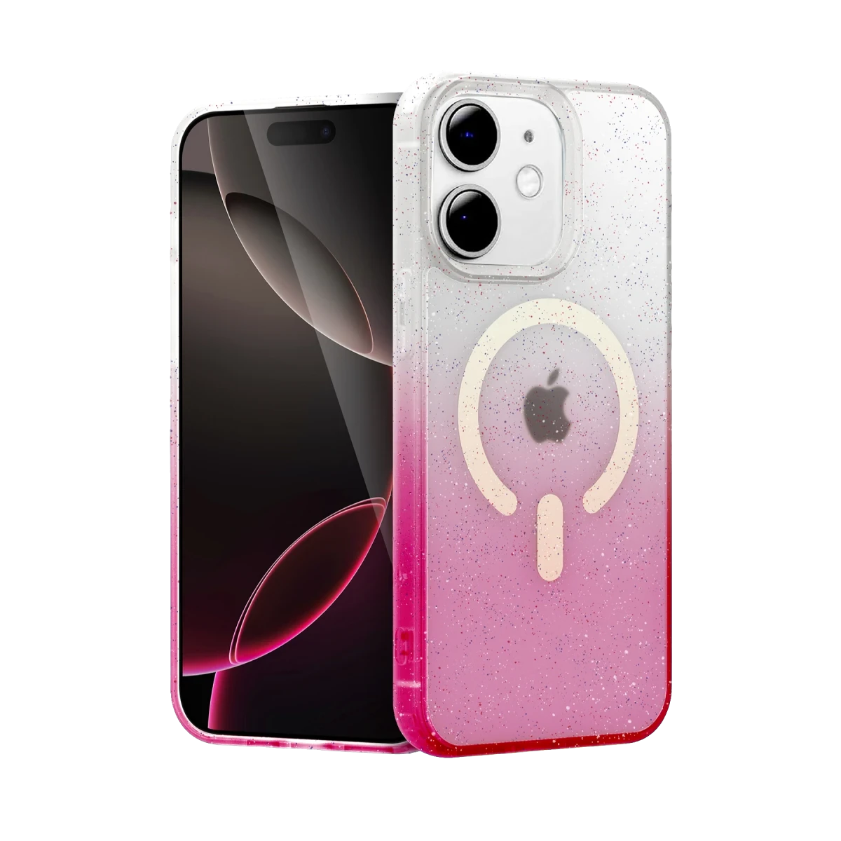 Apple iPhone 11 Pummel Shiny Magsafe Kapak - Pembe