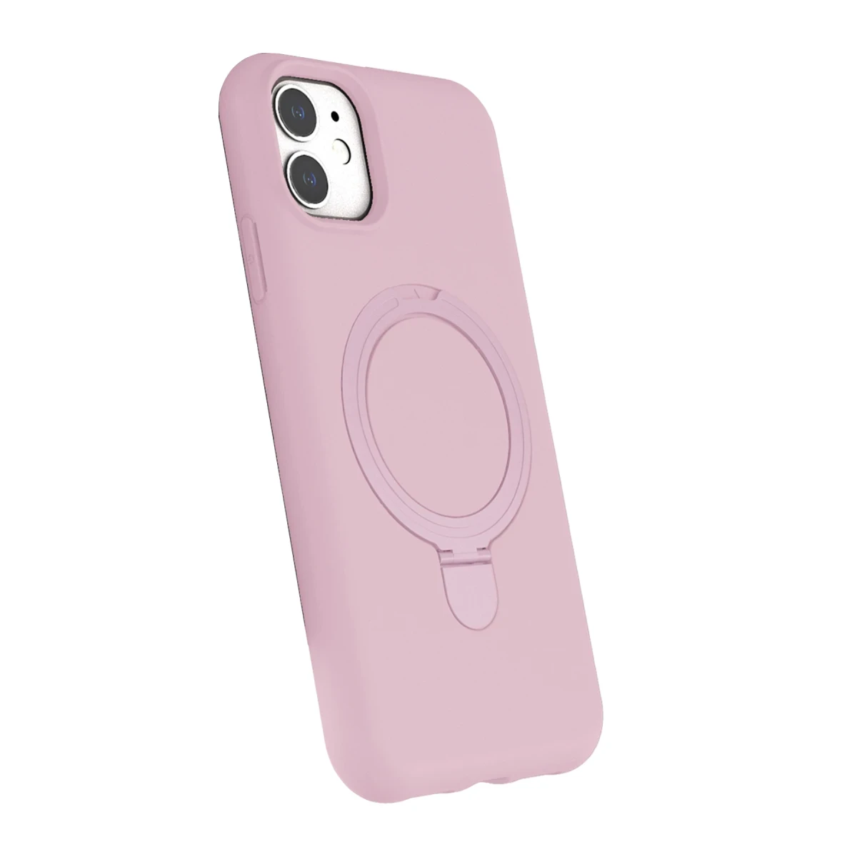 Apple iPhone 11 Regal Magsafe Standlı Kapak - Açık Pembe