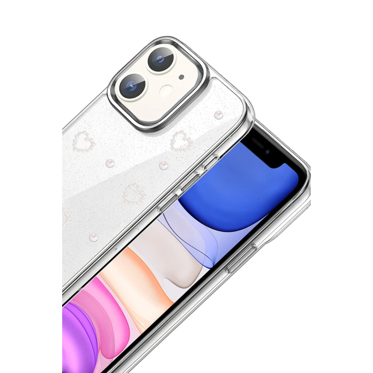 Apple iPhone 12 Fiyonk Desenli Kapak - Desen 10