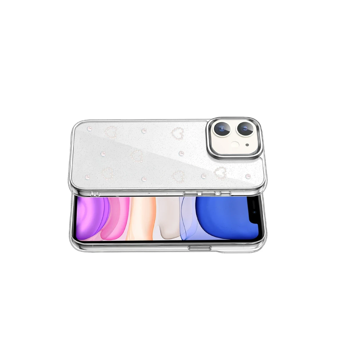 Apple iPhone 12 Fiyonk Desenli Kapak - Desen 10
