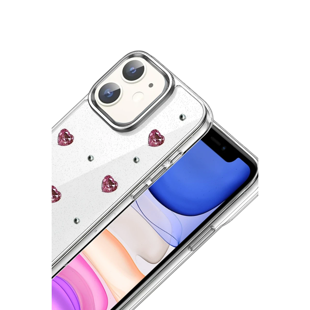 Apple iPhone 12 Fiyonk Desenli Kapak - Desen 3