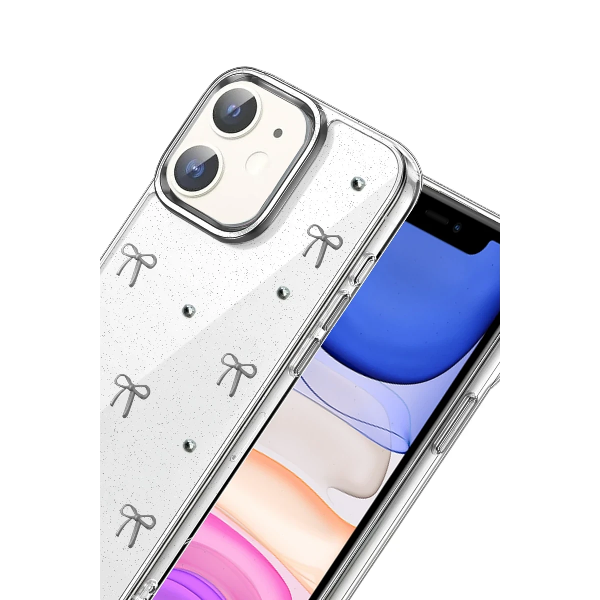 Apple iPhone 12 Fiyonk Desenli Kapak - Desen 5