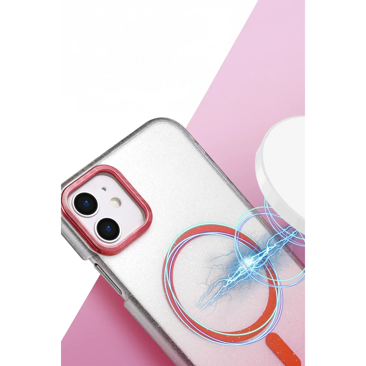 Apple iPhone 12 Glossy Magsafe Kapak - Siyah