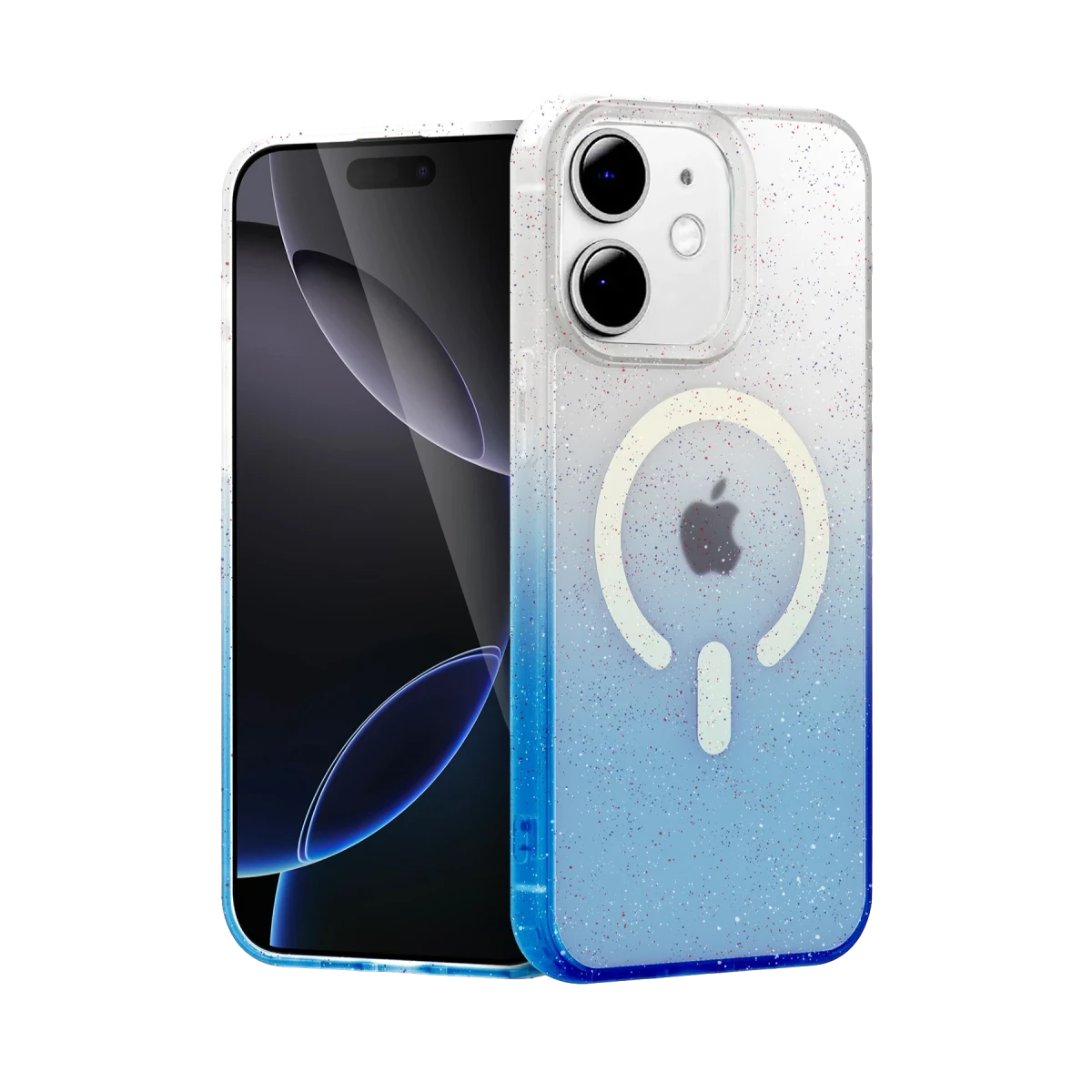 Apple iPhone 12 Pummel Shiny Magsafe Kapak - Mavi